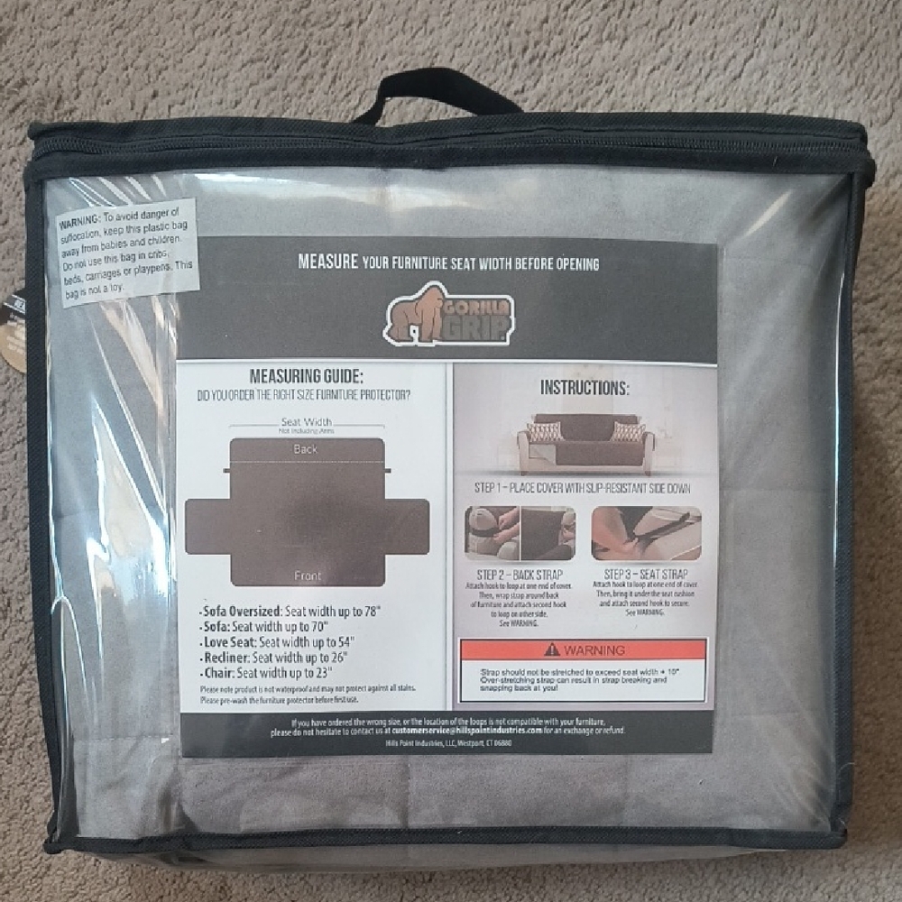Sofa Shield Furniture Protector Grey